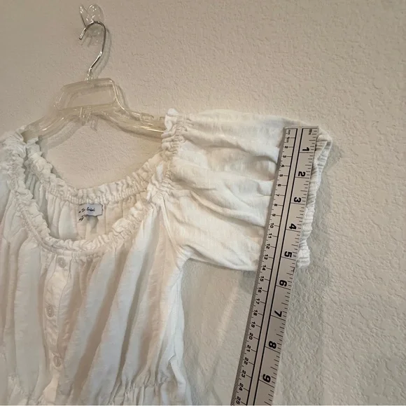 Jacquie The Label White Button-Front Mini Dress – 👗 Size Small, Boho Style - Picture 15 of 16